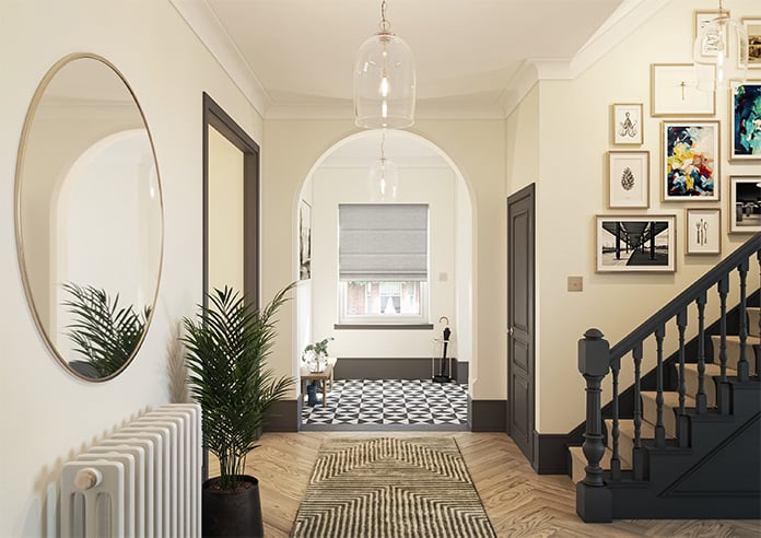 Friar, Twine Grey - Motorised Roman Blind - Image 5